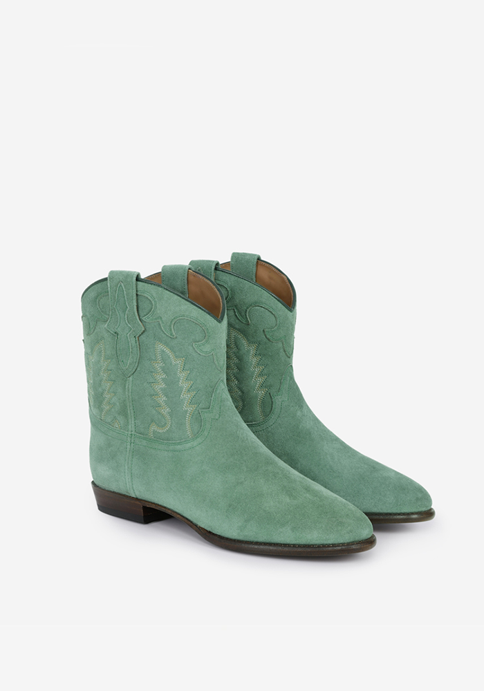 Bottines Early Midnight Suede Green - Shiloh Heritage