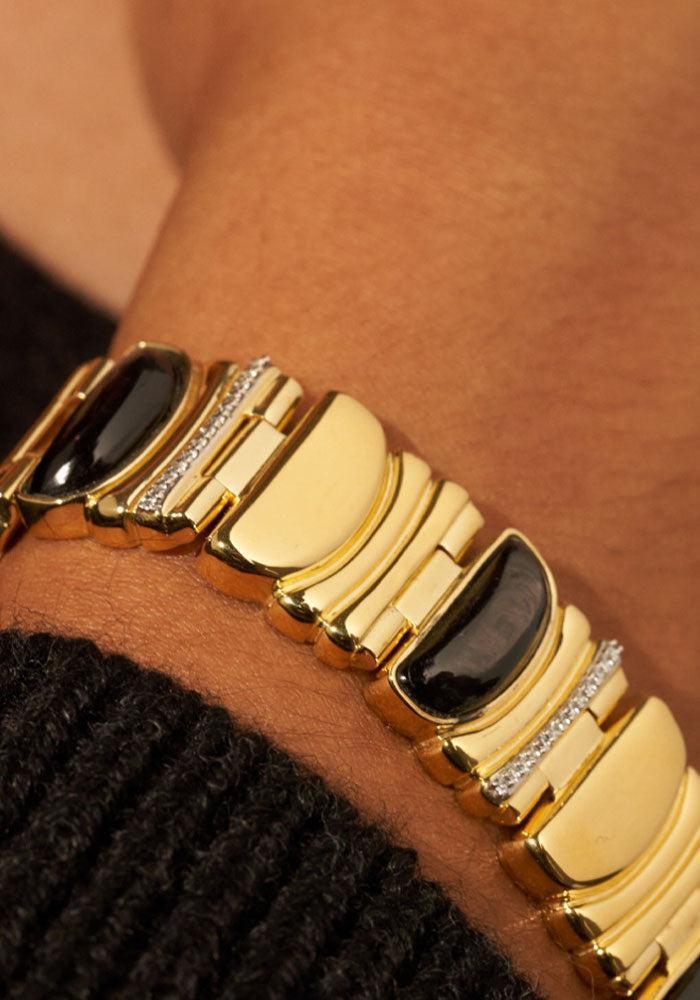 Bracelet Seema Onyx Noir - Be Maad