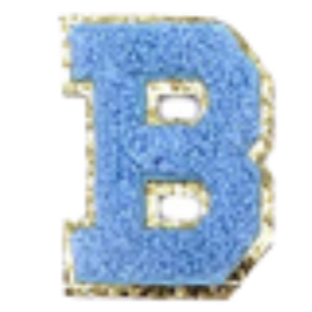 Sticker Columbia Lettre Bleue Claire