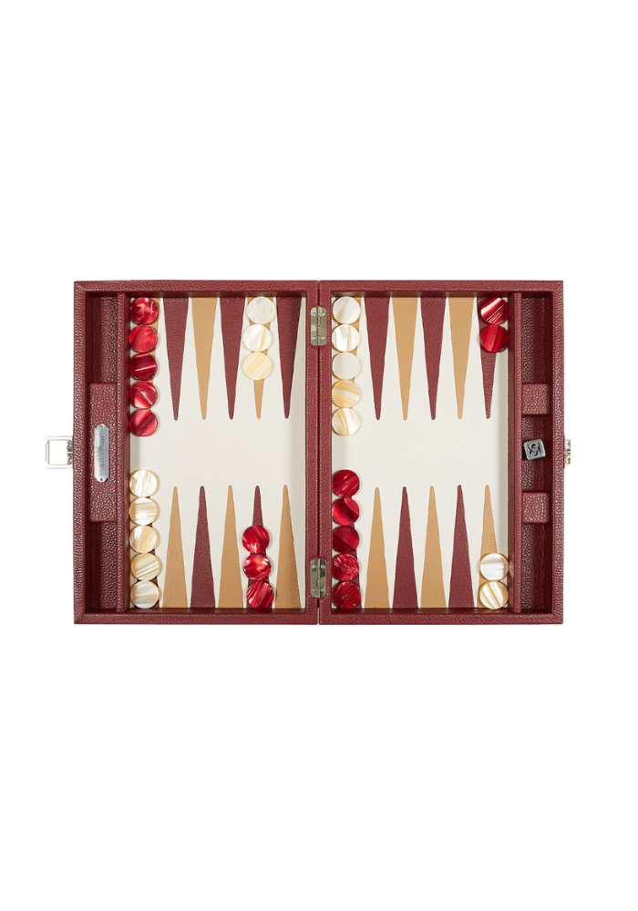 Backgammon Medium Bordeaux - Hector Saxe