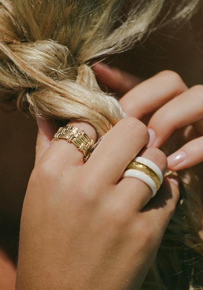 Bague Nazca Ivoire - Aurélie Bidermann