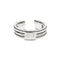 Ring 2 Bass Strings Wrapped Silver Plated
