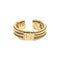 Ring 2 Bass Strings Wrapped Gold Plated