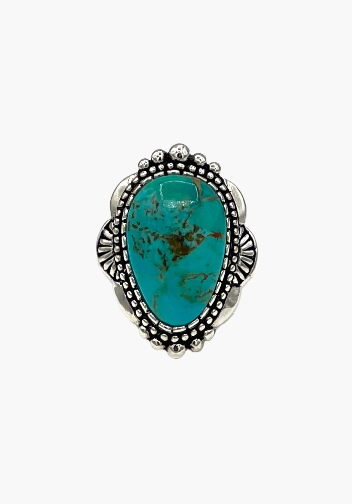 Turquoise Drop Ring