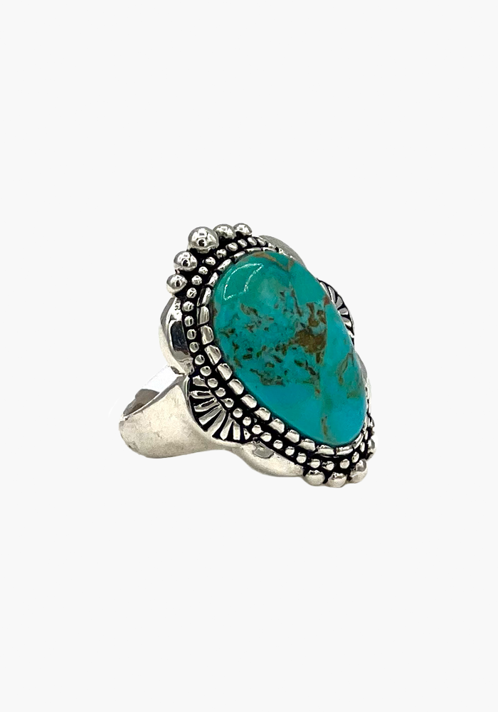 Turquoise Drop Ring