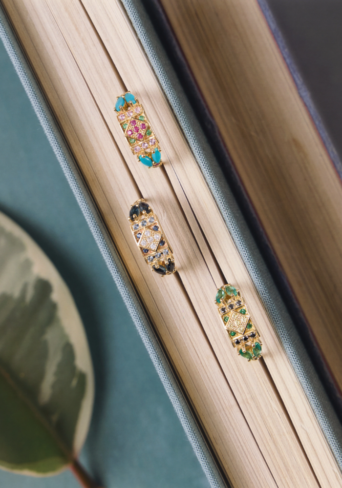 Bague Ava 2 Turquoise - Sophie D'Agon