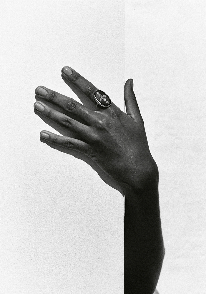 Bague Bowie N°3 Noir Diamant - Pascale Monvoisin