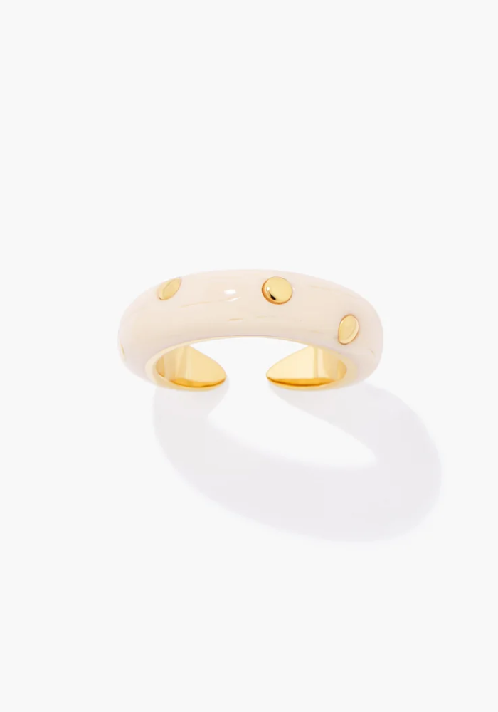 Bague Caftan Moon Cloutée - Aurélie Bidermann