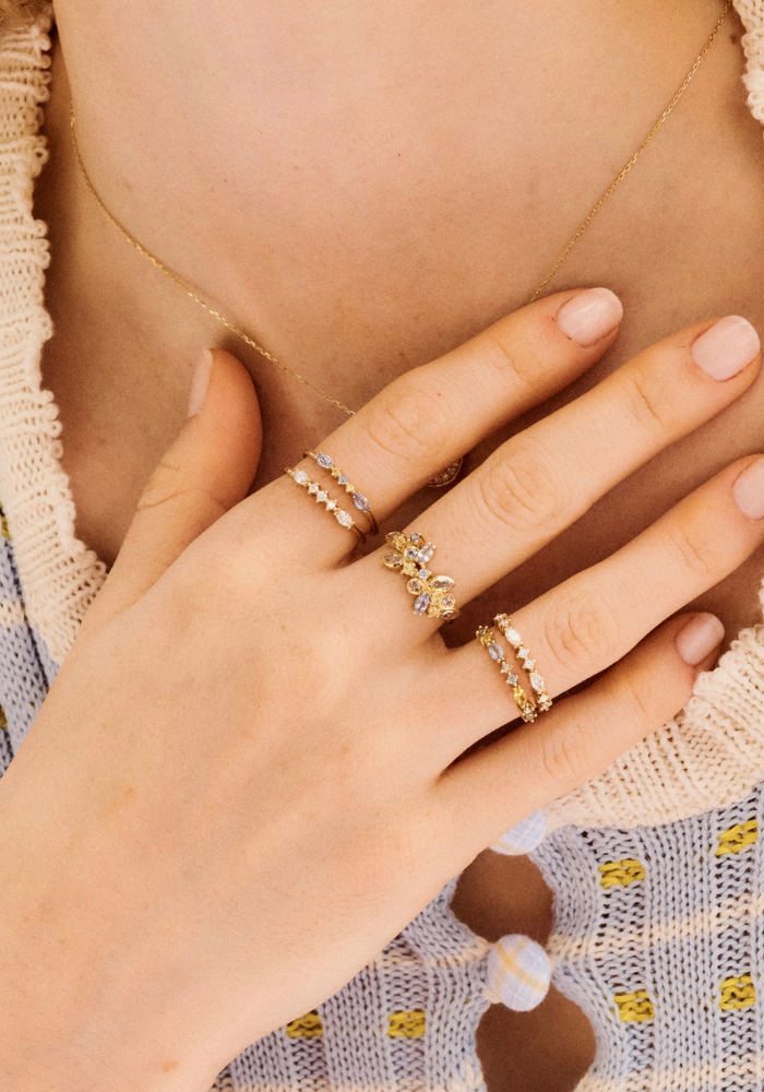 Bague Gaia 6 Givre - Sophie D'Agon