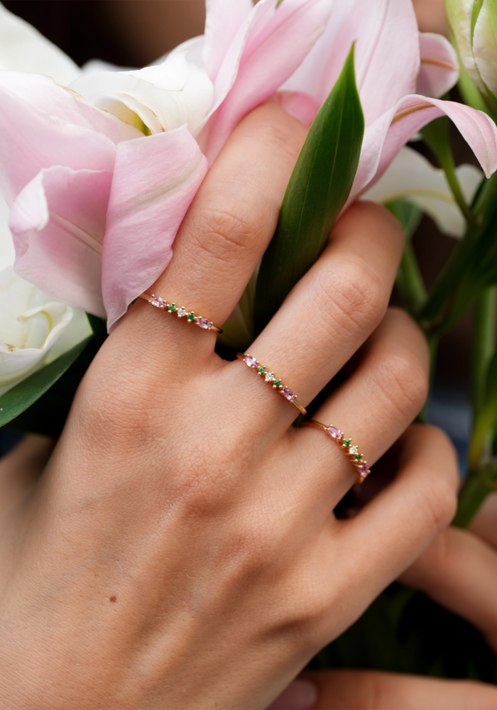 Bague Gaia 6 Pivoine - Sophie D'Agon