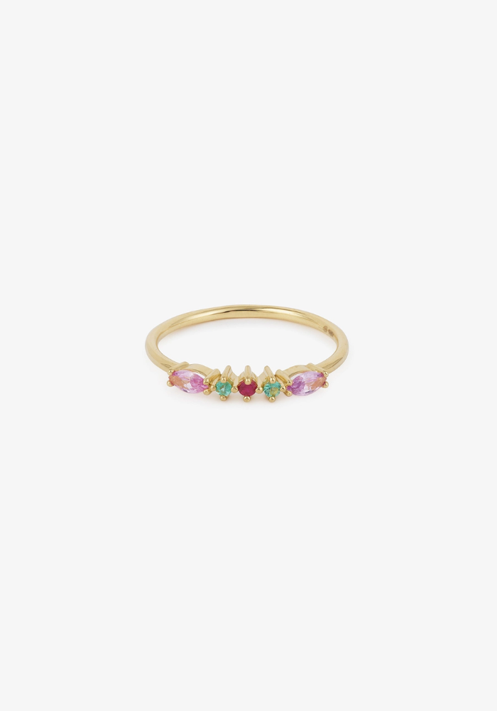 Bague Gaia 6 Rouge - Sophie D'Agon