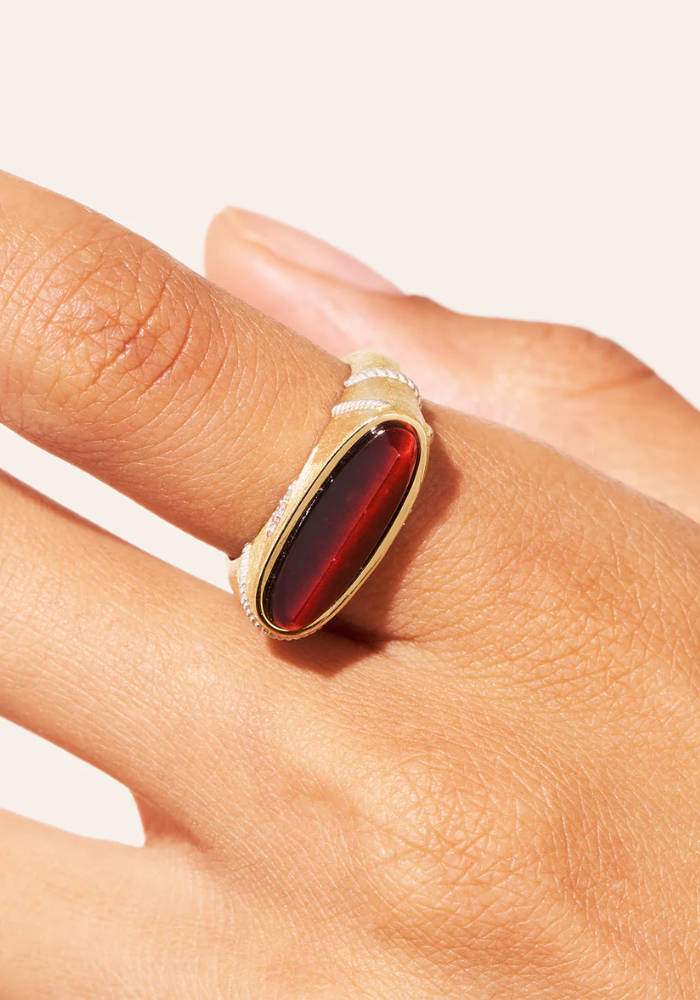 Bague Minuit Oeil De Tigre - Be Maad