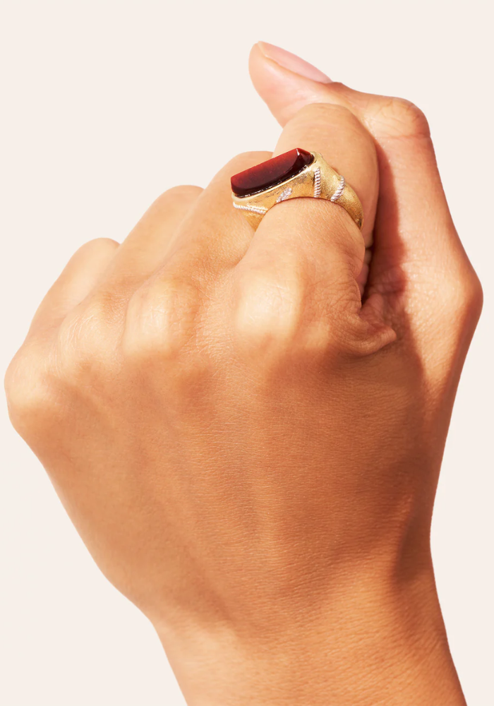 Bague Minuit Oeil De Tigre - Be Maad