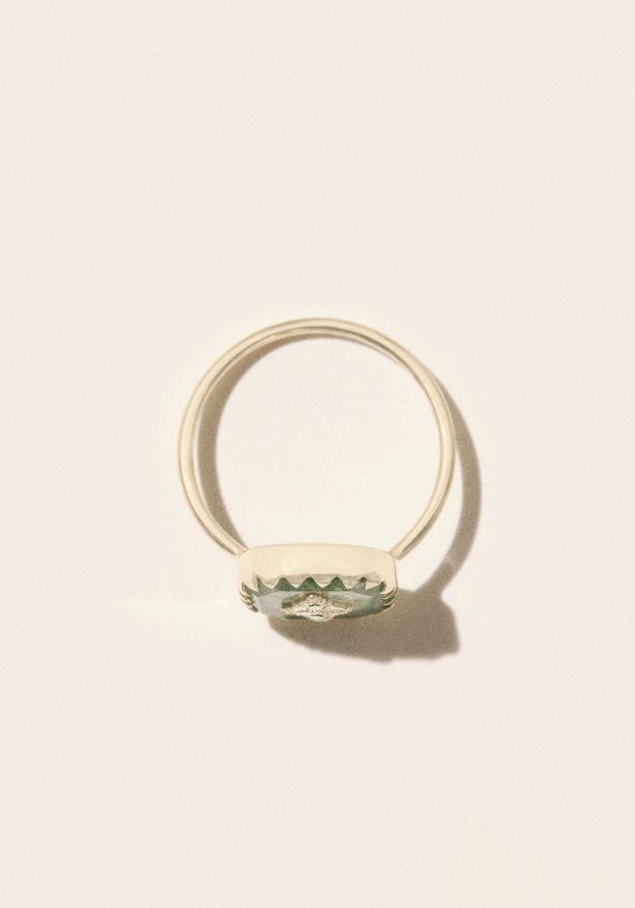 Bague Pierrot Aventurine Quartz - Pascale Monvoisin