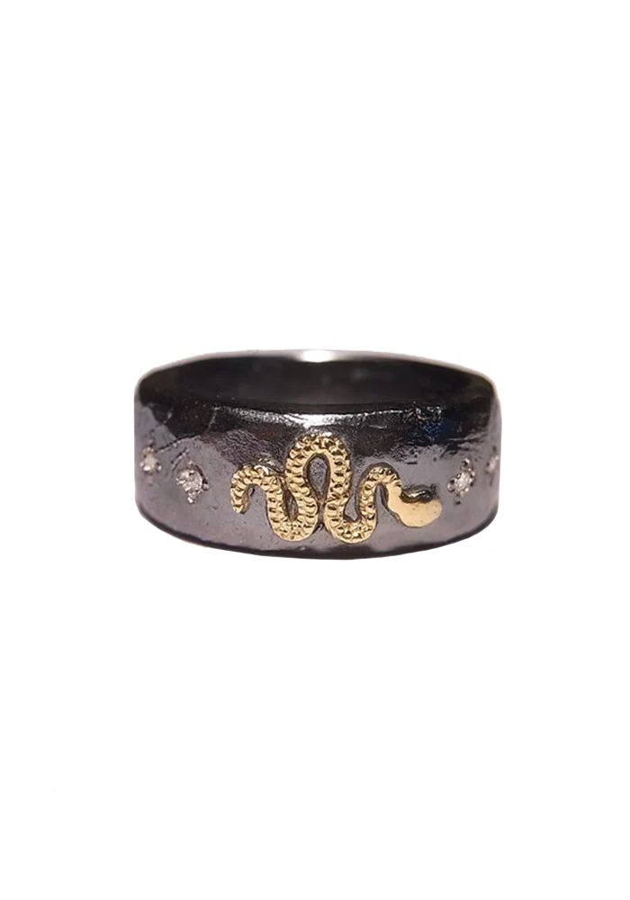 Bague Serpent Doré
