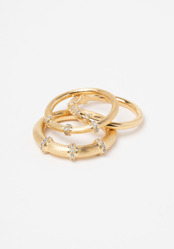 Bague Zélie Plaqué Or - Sigal
