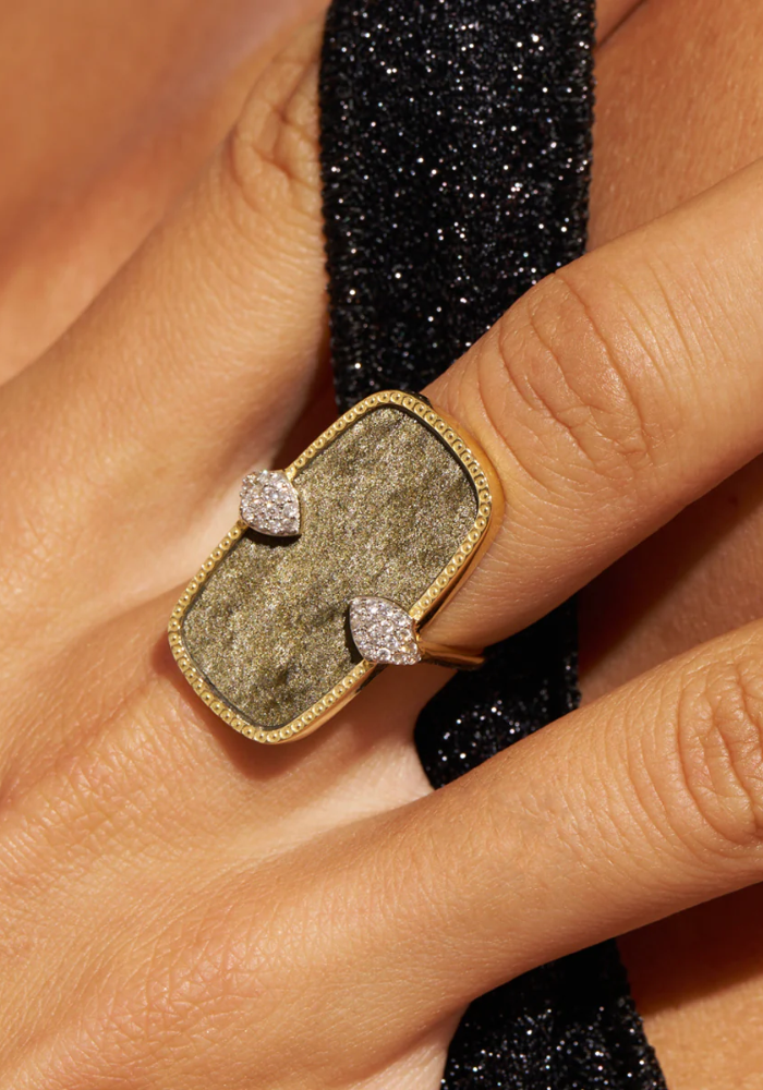 Bague Sangha Obsidienne - Be Maad