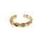 Gold Plated Braided Adjustable Ring