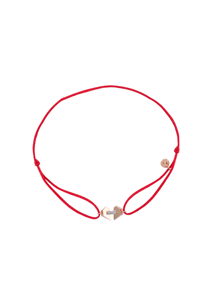 Bracelet Beloved Cord Rouge - Kismet By Milka