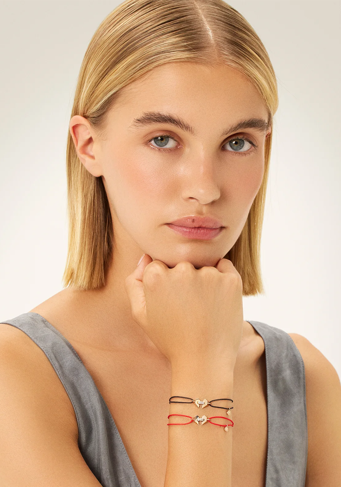 Bracelet Beloved Cord Rouge - Kismet By Milka