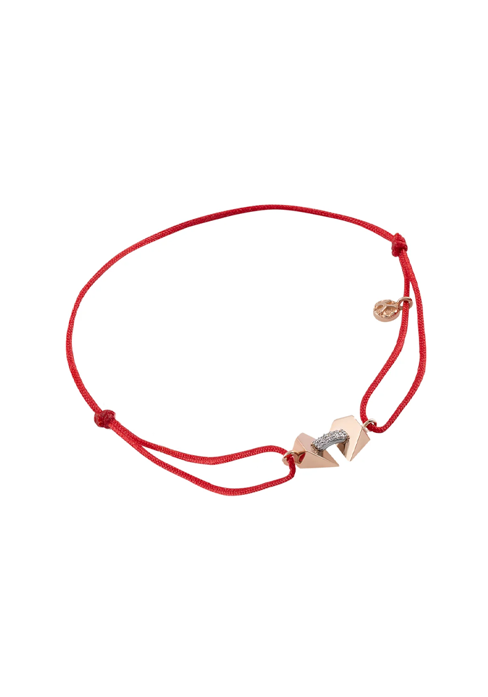 Bracelet Beloved Cord Rouge - Kismet By Milka