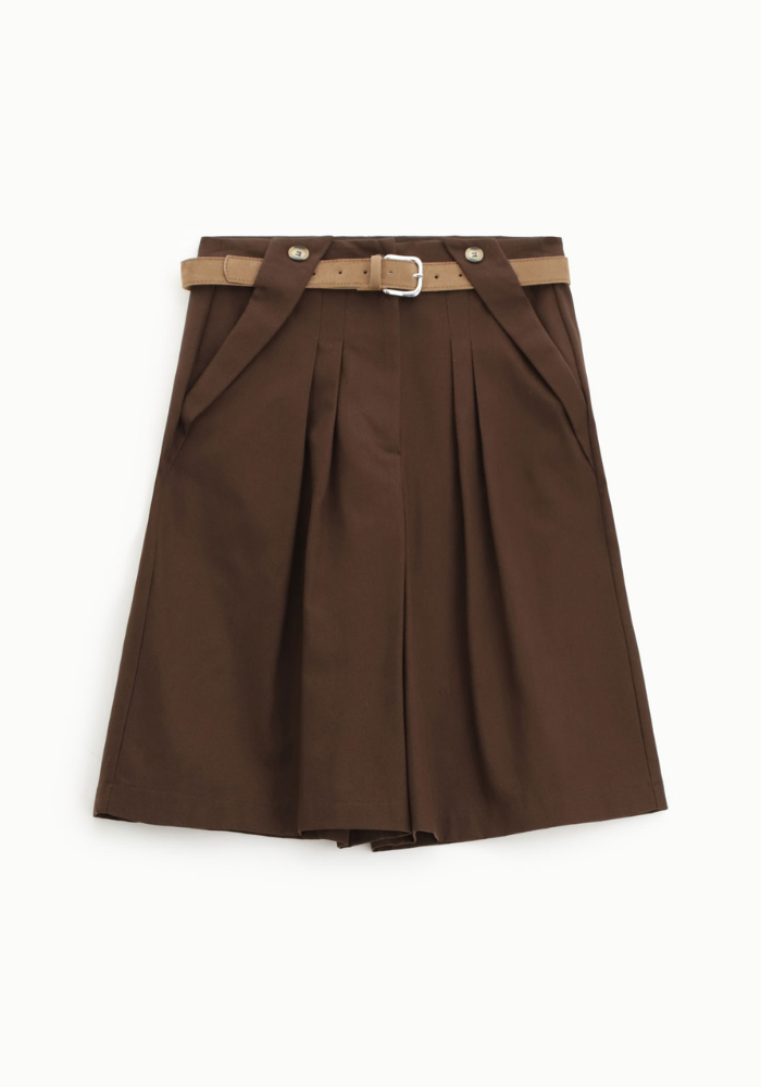 Bermuda À Pinces Marron - Dixie