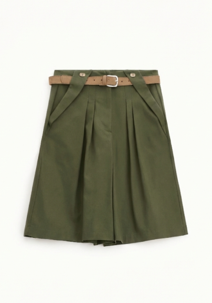 Bermuda À Pinces Vert - Dixie