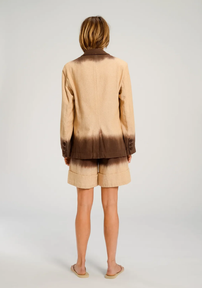 Blazer Oga Tie And Dye Cacao - V De Vinster