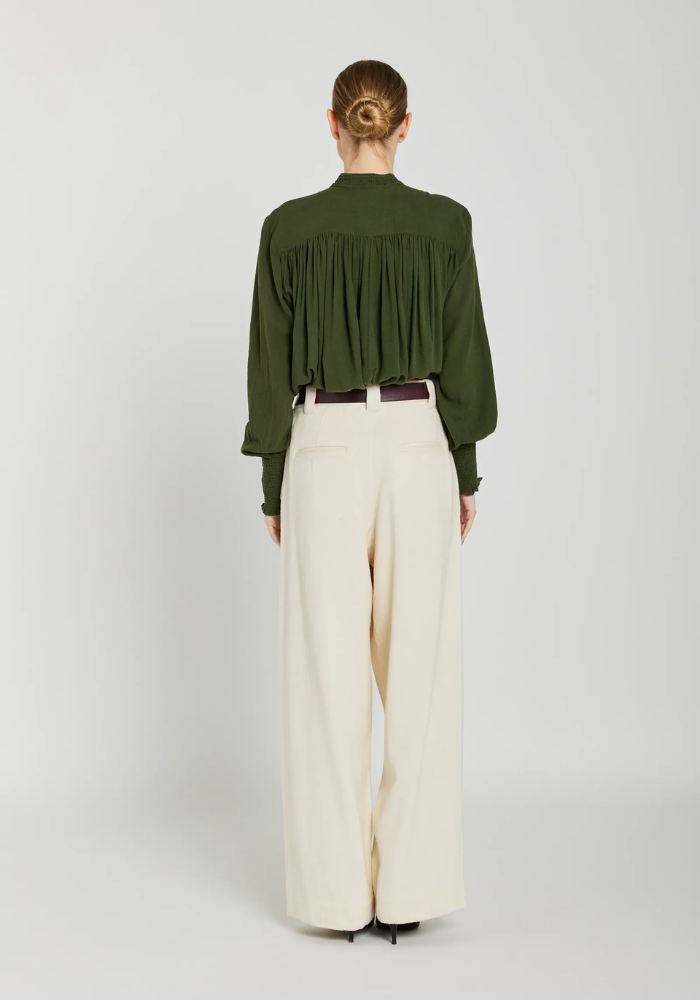Blouse Cesar Olive - V De Vinster