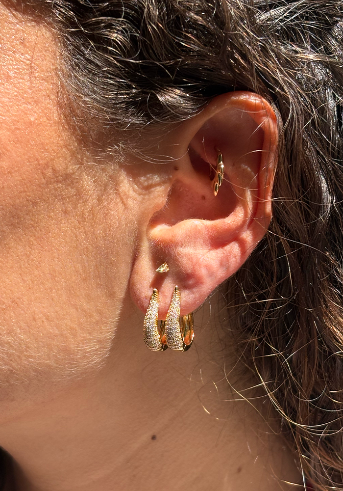 Boucles D'Oreilles Georgy Moyen Modèle - Maison Baika