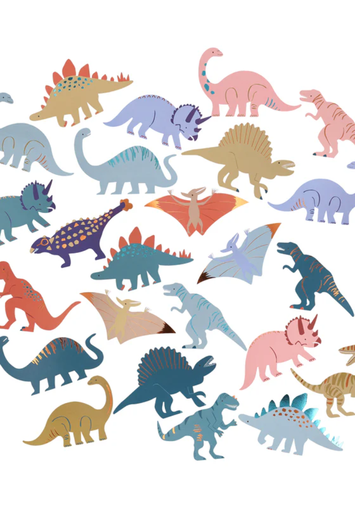 Boîte De 25 Autocollants Dinosaures - Meri Meri