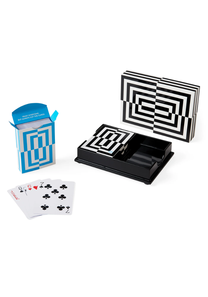 Boîte De 2 Jeux De Cartes Op Art - Jonathan Adler