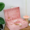 Boite À Bijoux Louise En Velours Rose