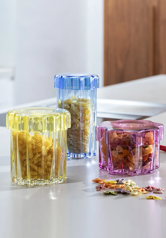 Boite En Verre Transparent Bleu - &Klevering