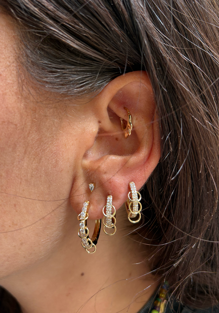 Boucles D'Oreilles Rocky Moyen Modèle - Maison Baika