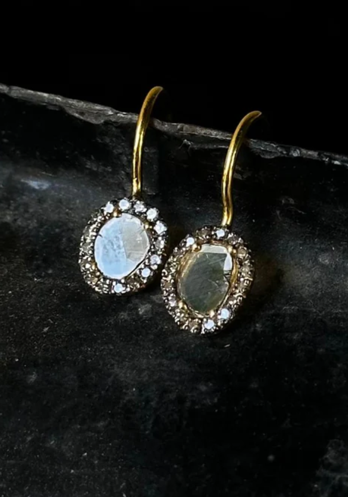 Boucles D'Oreilles Victoria Champagne - Vic et Max