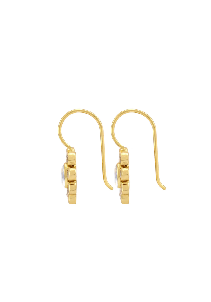 Boucles D'oreilles 9 Planètes Pierre De Lune