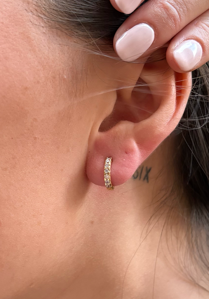 Boucles D'Oreilles Pozzi Blanches - Maison Baika