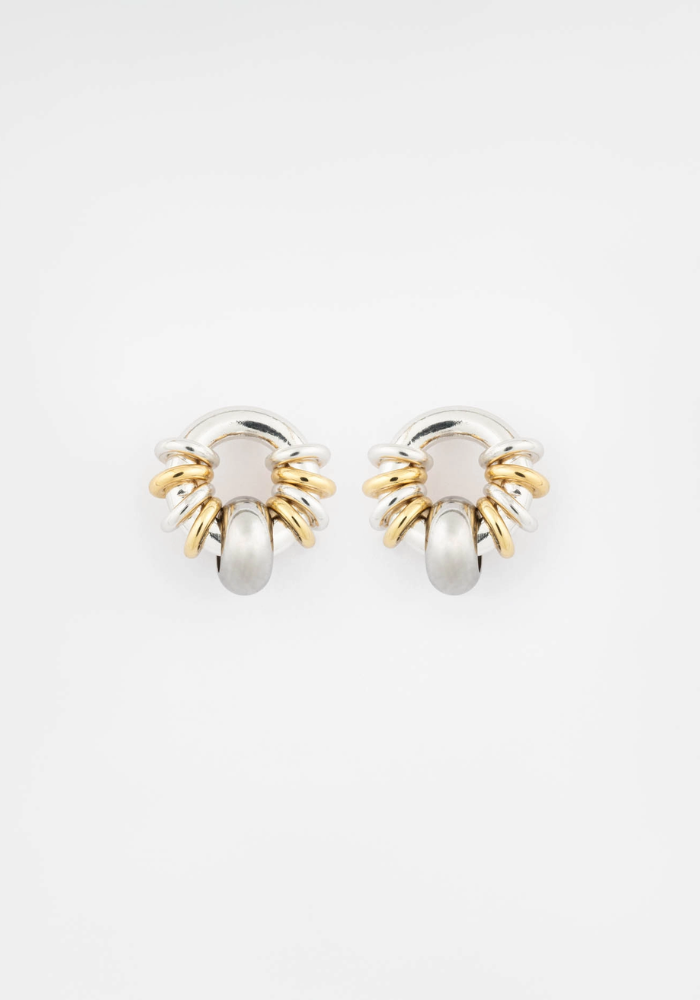 Boucles d'Oreilles Donut Baby Argenté - Sigal