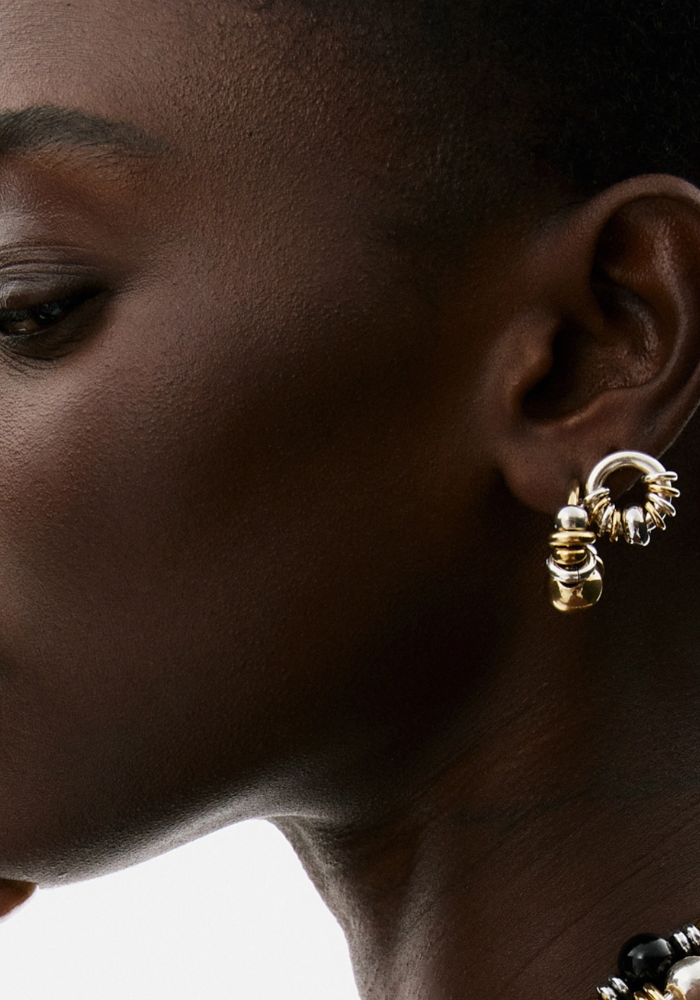 Boucles d'Oreilles Donut Baby Argenté - Sigal