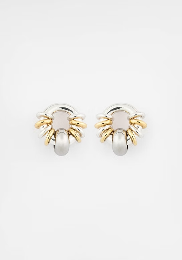 Boucles D'Oreilles Klik Baby Donut Argent - Sigal