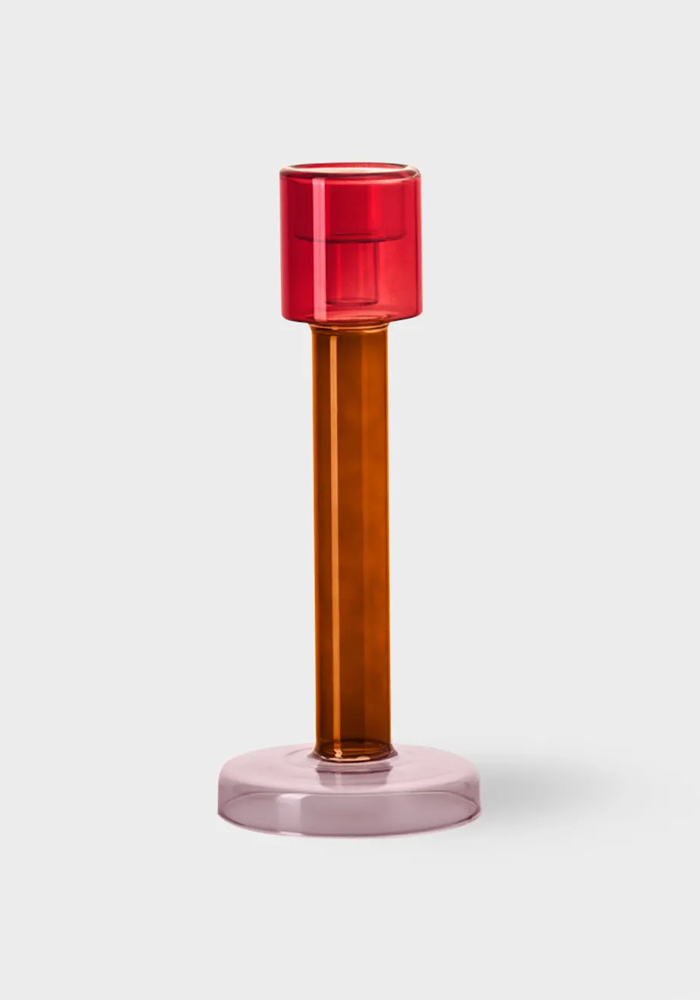 Bougeoir Bole L Rouge Et Rose - &klevering