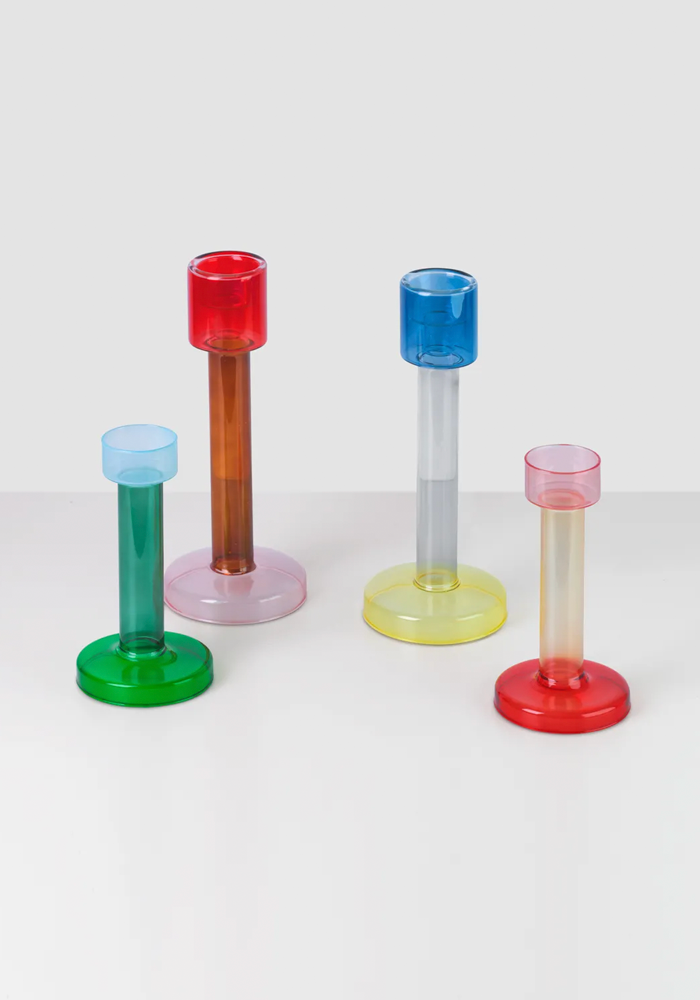 Bole L Blue and Yellow Candle Holder