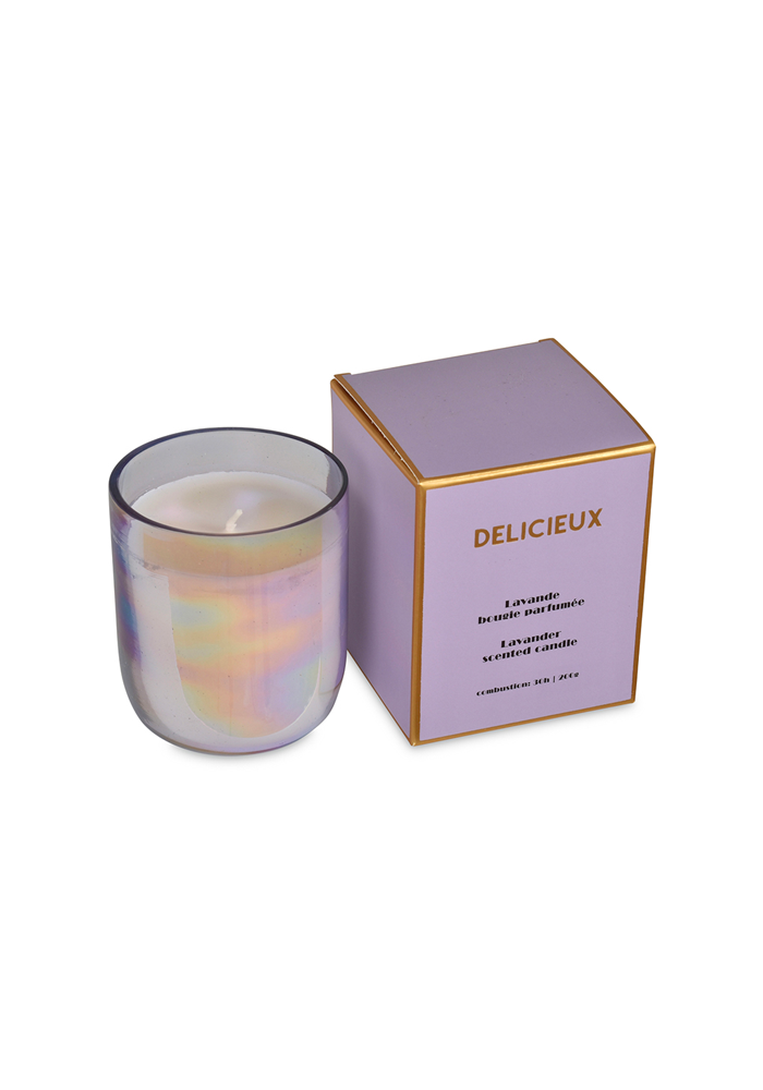 Bougie Lavande Message Délicieux - Blush Sélection Décoration