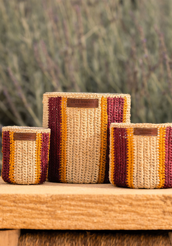 Bougie Raphia Rim S - Côté Bougie