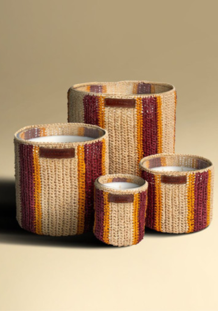 Bougie Raphia Rim XL - Côté Bougie