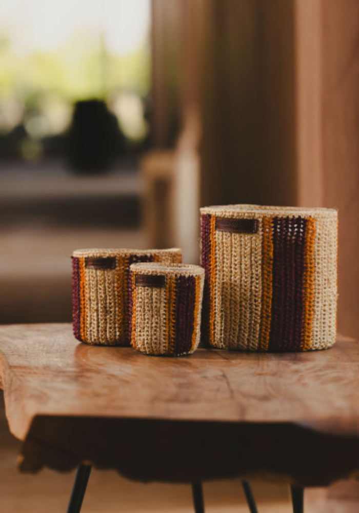 Bougie Raphia Rim XL - Côté Bougie