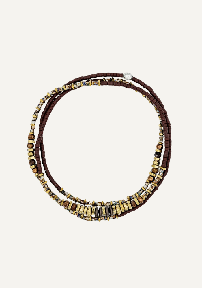 Bracelet 3 Tours Ou Collier Brownie - Têtes Blondes