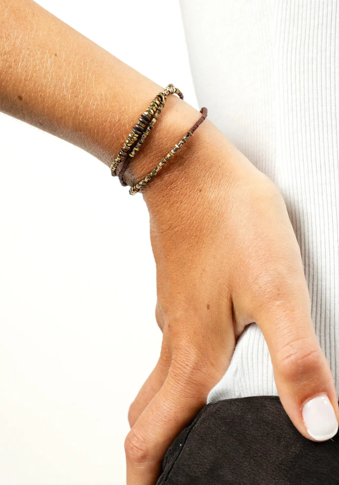 Bracelet 3 Tours Ou Collier Brownie - Têtes Blondes