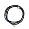 Bracelet 3 Tours Ou Collier Hai Gold Noir Mat